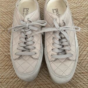 Pedro Garcia Sneakers - light pinkish tan quilted leather